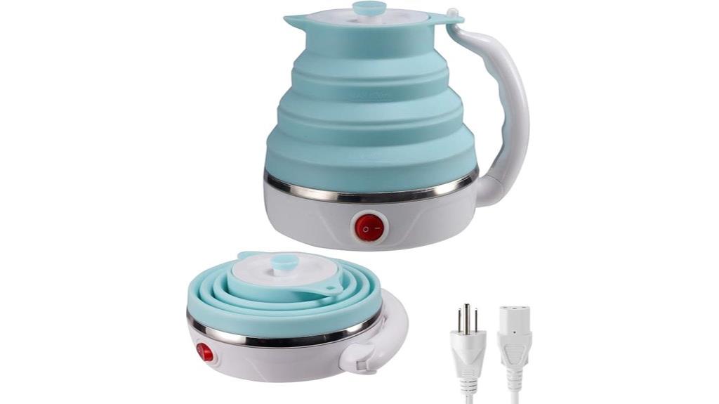 portable collapsible silicone kettle