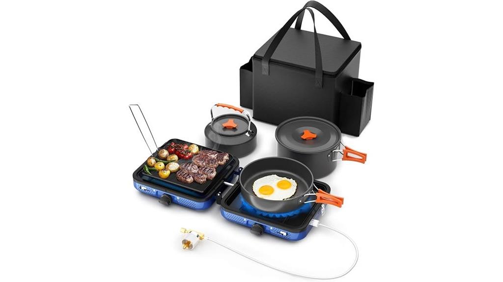 portable dual burner stove