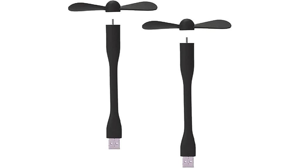 portable dual usb fans