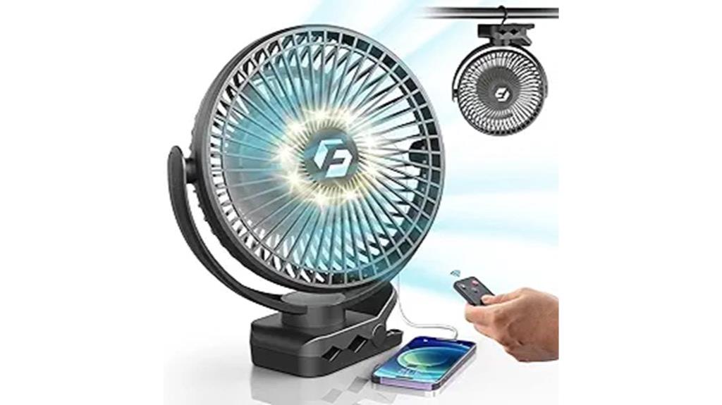 portable fan 12000mah battery