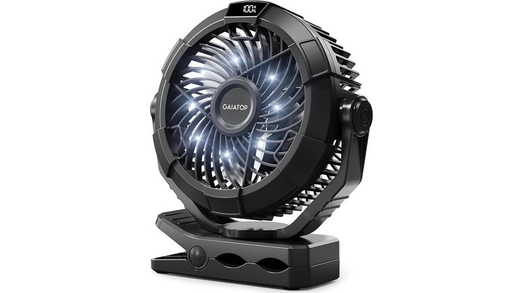 portable fan with lantern