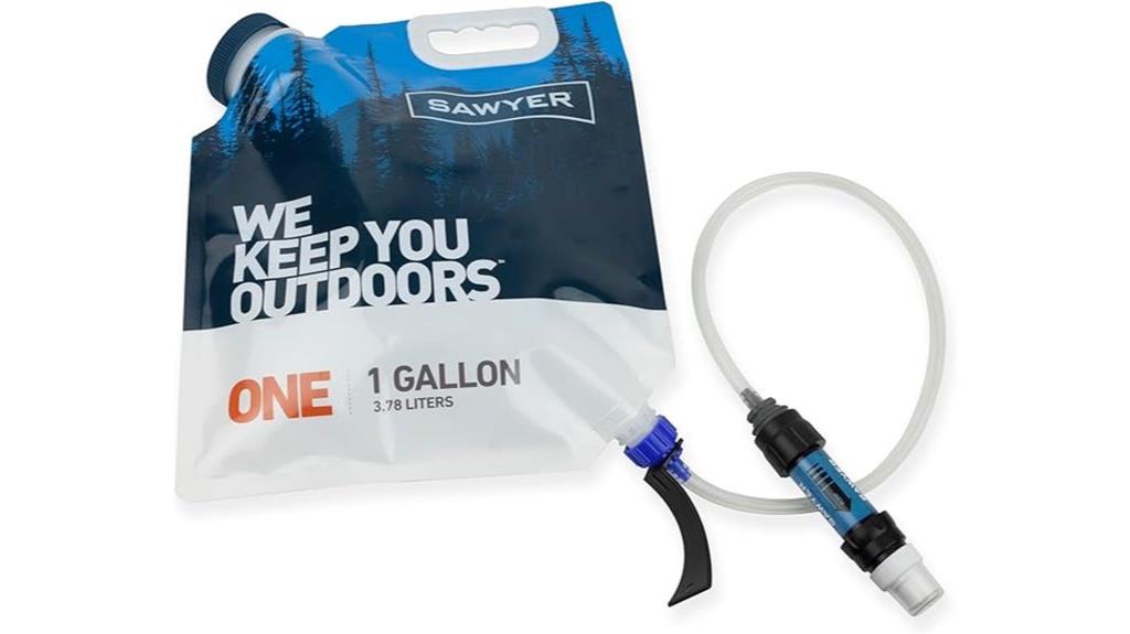 portable one gallon water filter