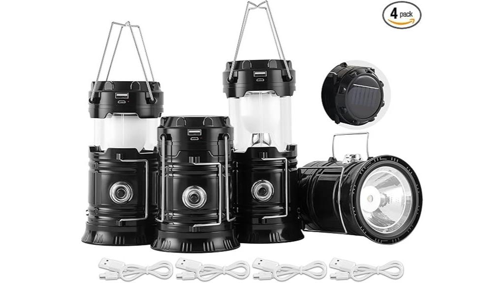 portable solar camping lanterns