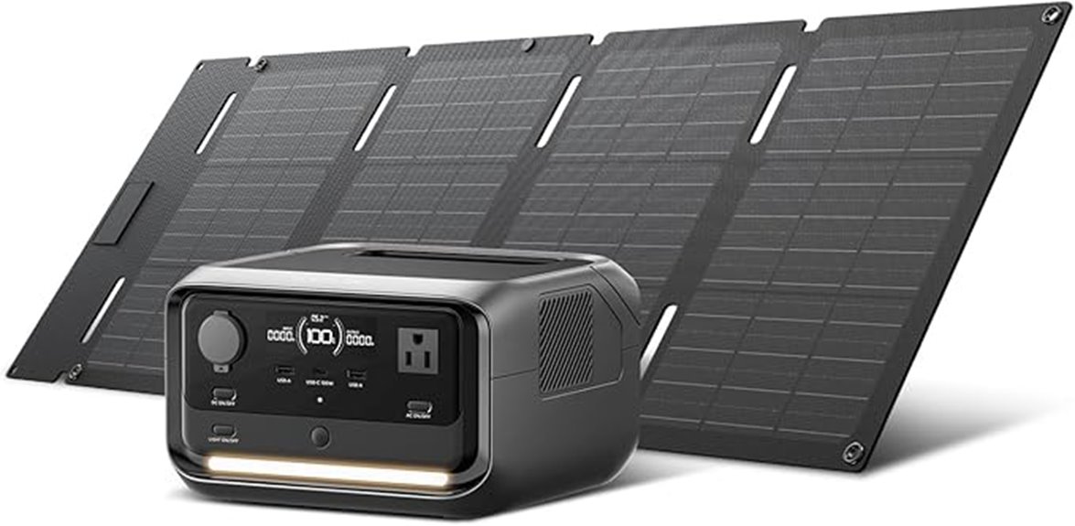 portable solar power system