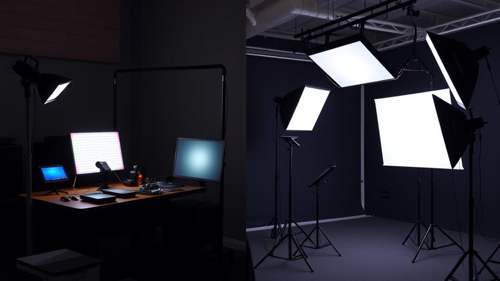 portable versus stationary lighting
