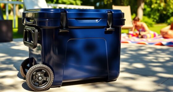 portable wheeled high capacity coolers