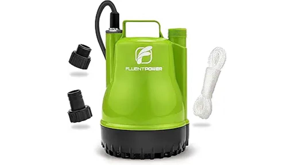 powerful 1 4hp utility pump