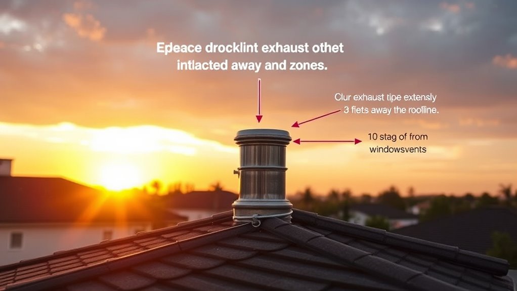 proper exhaust outlet placement