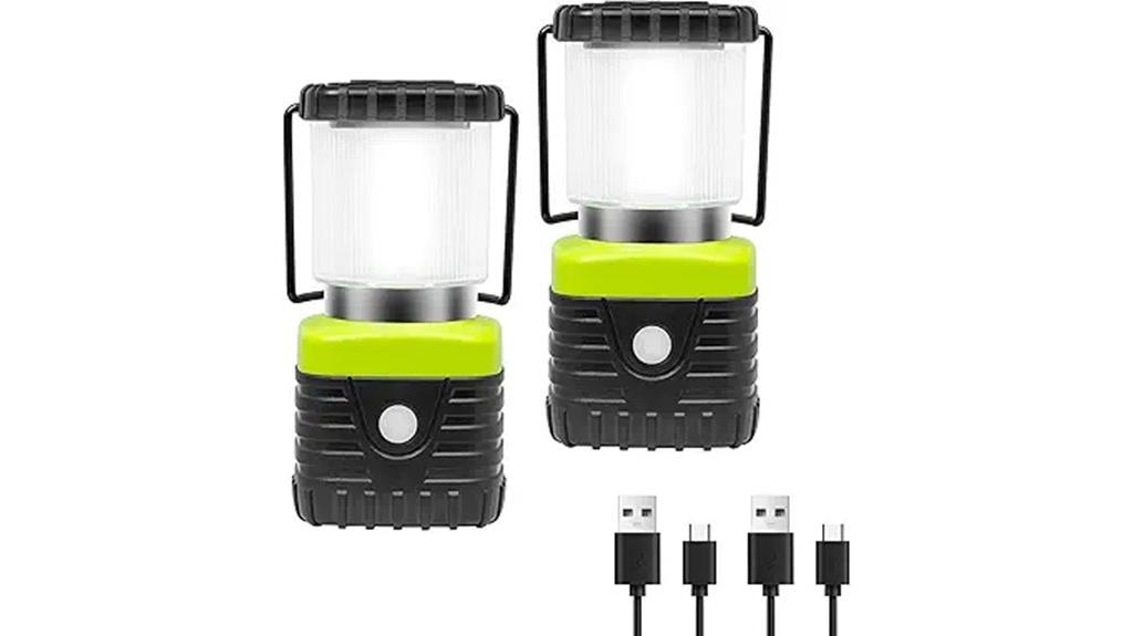 rechargeable camping lanterns set