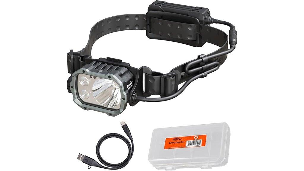 rechargeable headlamp with sar