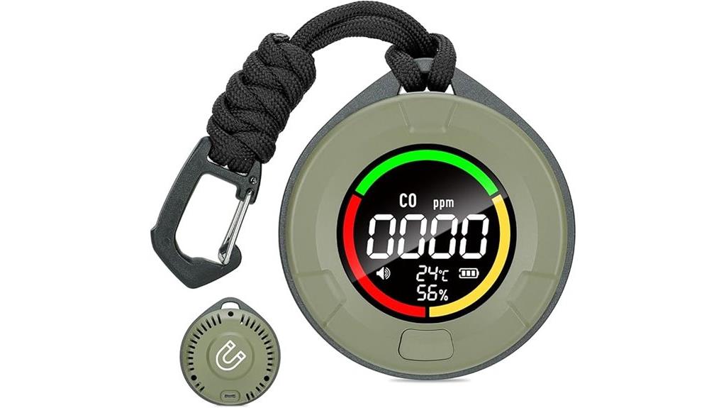 rechargeable magnetic co monitor
