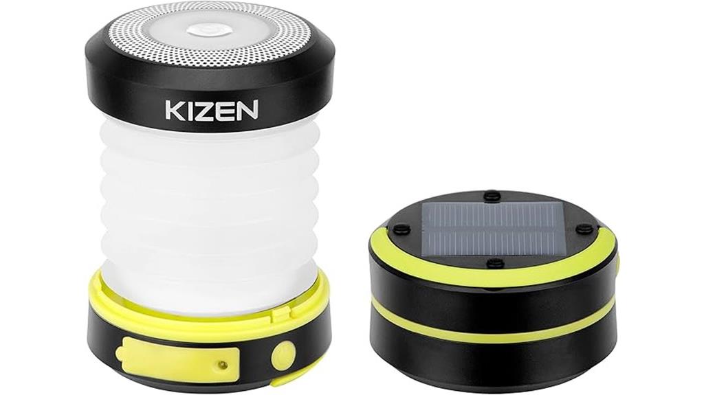 rechargeable solar camping lantern