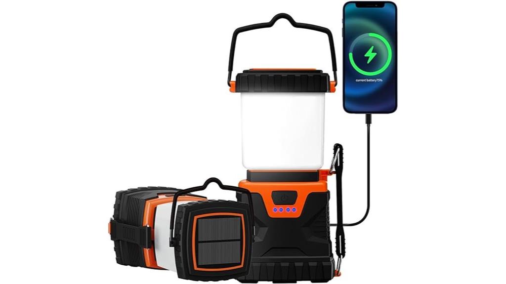 rechargeable waterproof camping lantern