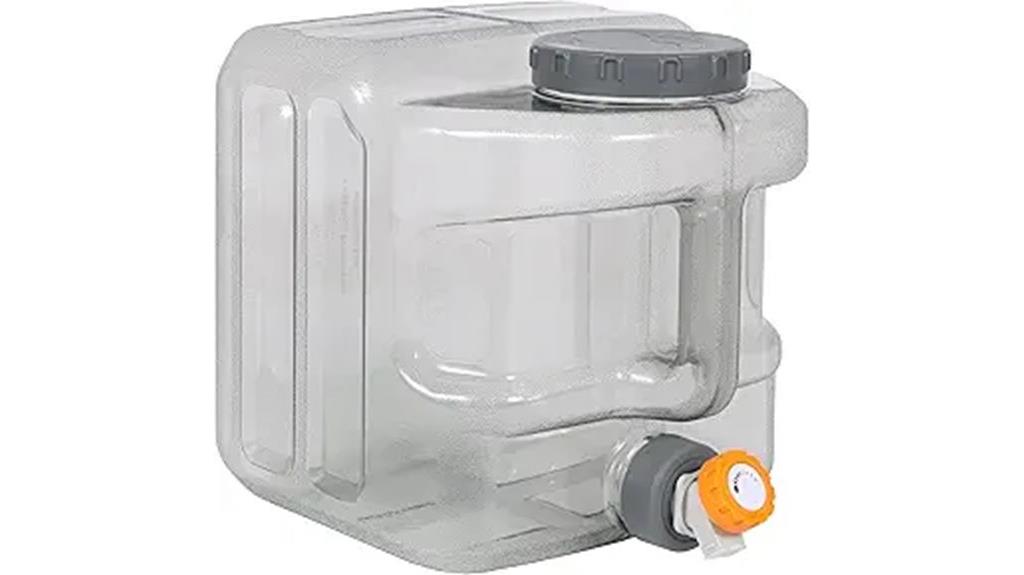 red 4 gallon bpa free container