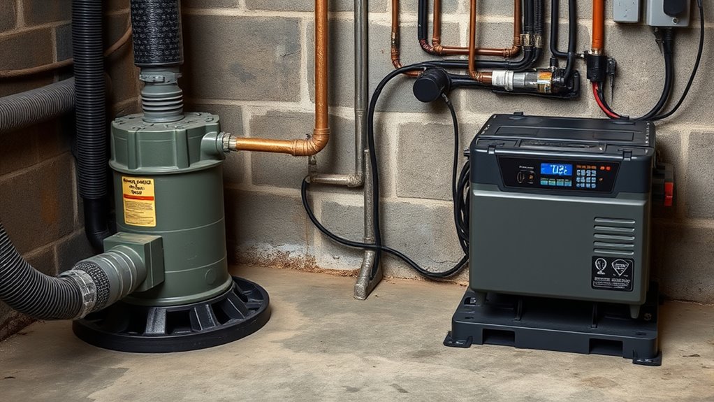 reliable backup sump pump components