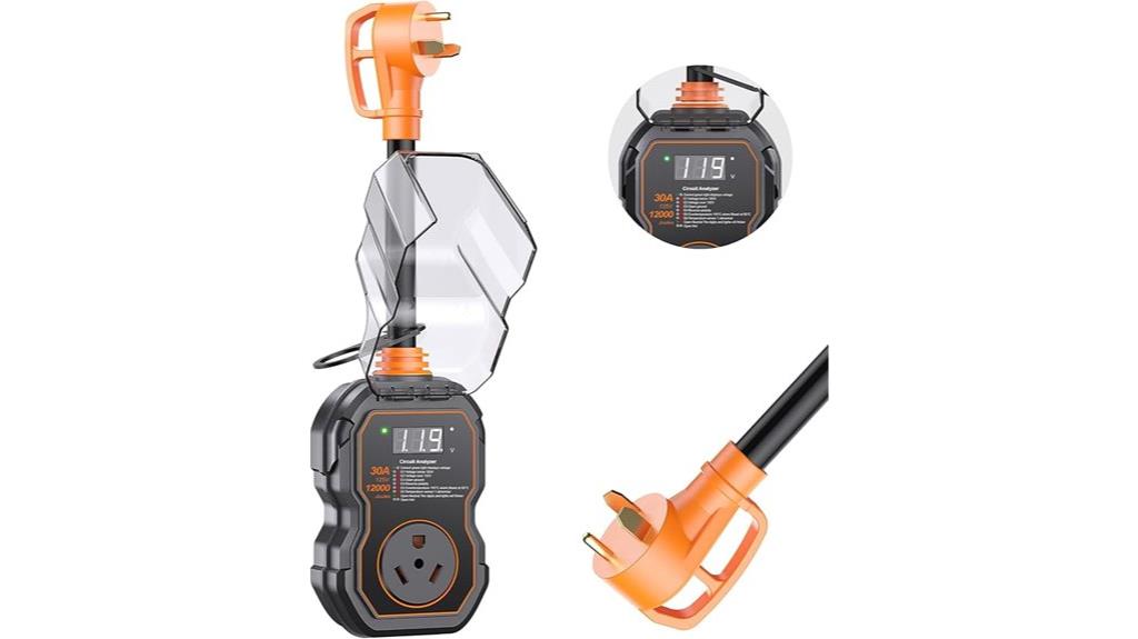 rv surge protector display