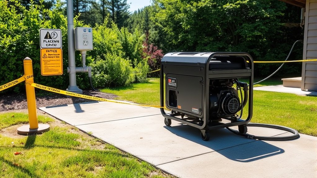 safe generator setup practices