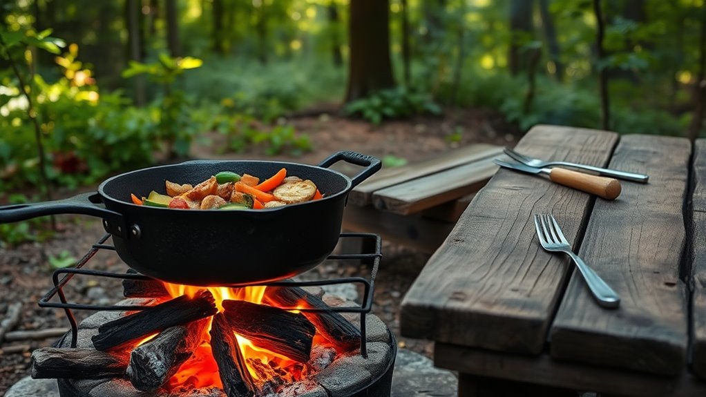 safe outdoor fire cooking