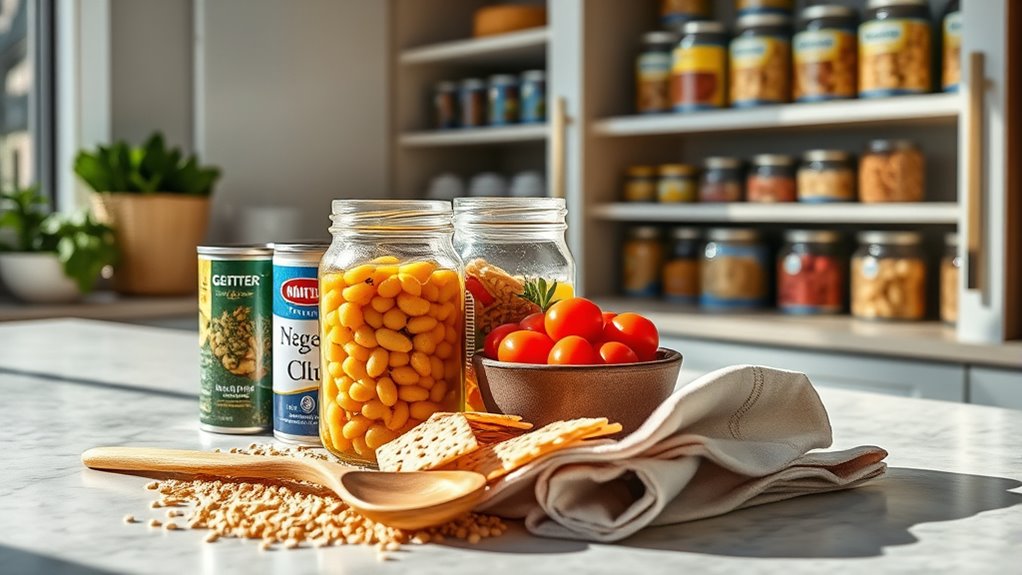 shelf stable meal prep organization