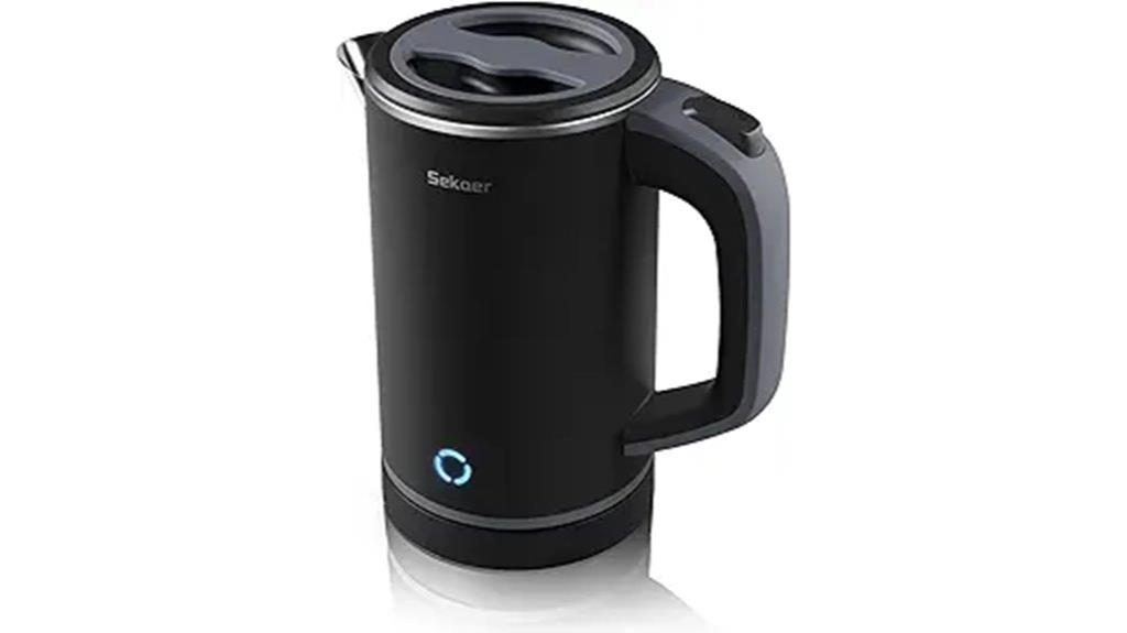 small stainless steel kettle
