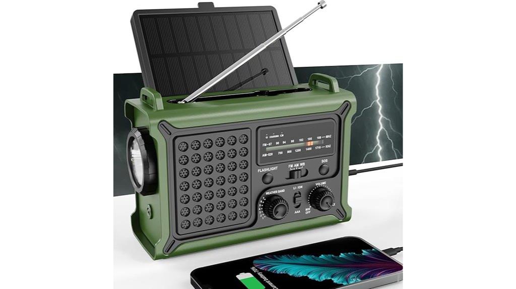 solar and crank emergency radio
