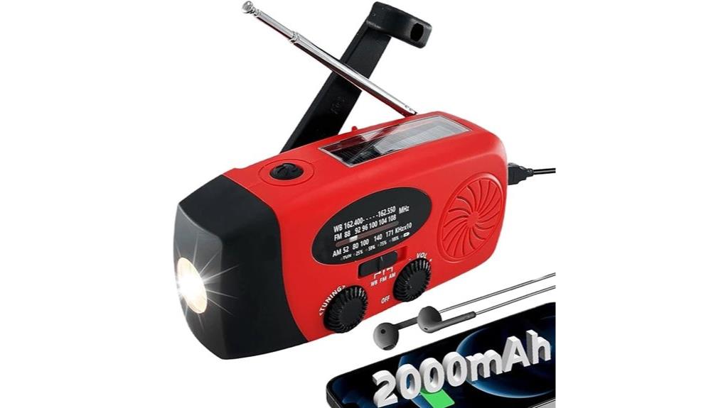 solar hand crank radio