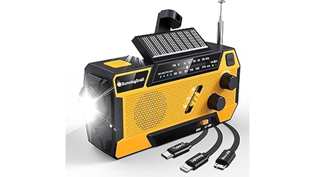 solar powered emergency radio
