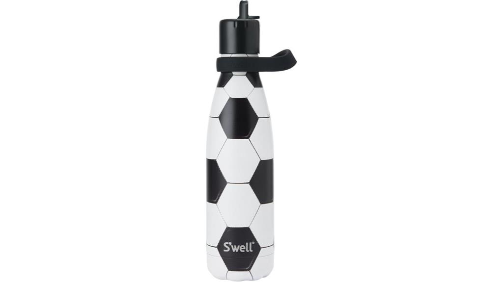 stainless flip straw bottle