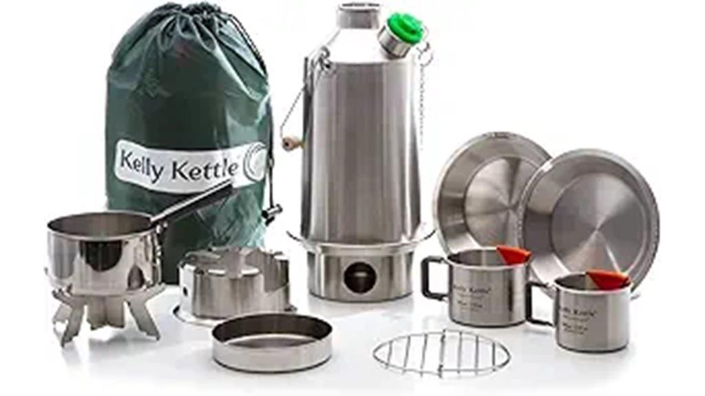 stainless steel camp kettle