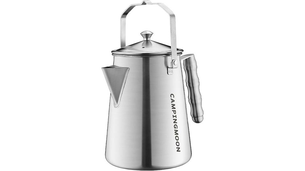 stainless steel camping kettle