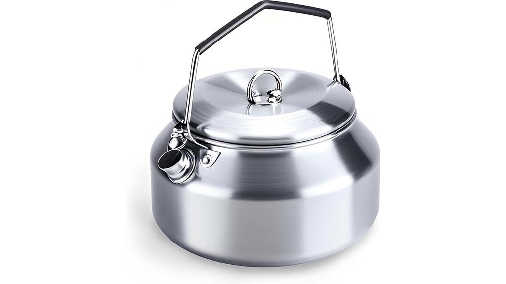 stainless steel camping kettle