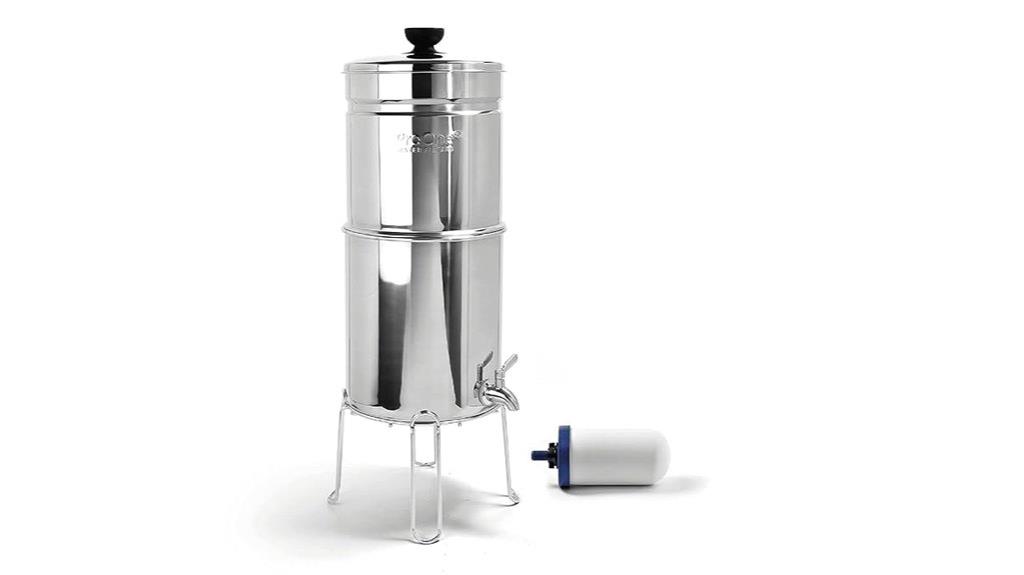 stainless steel gravity filter