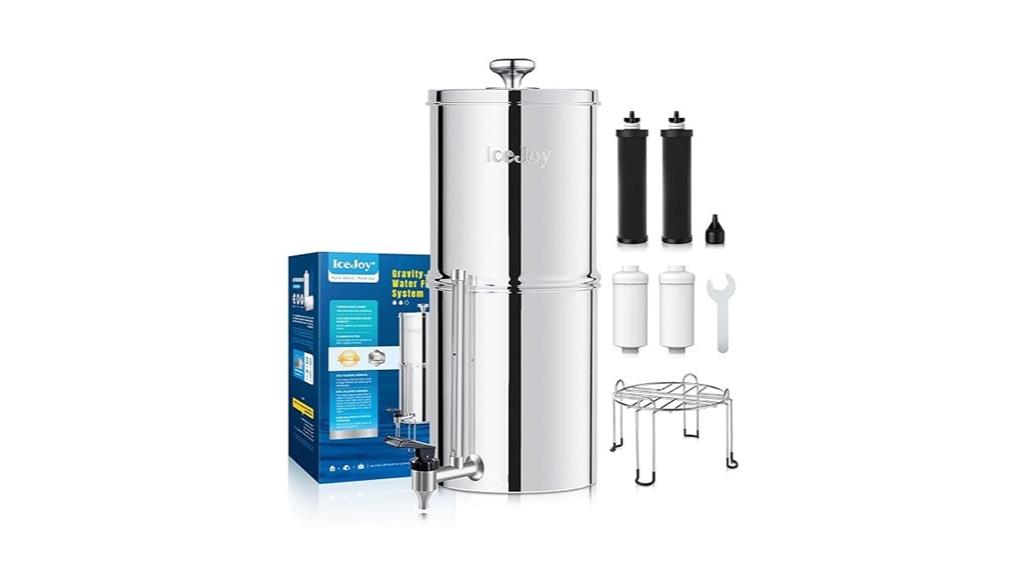 stainless steel gravity filter