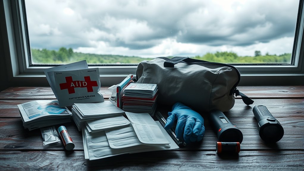stocked first aid supplies
