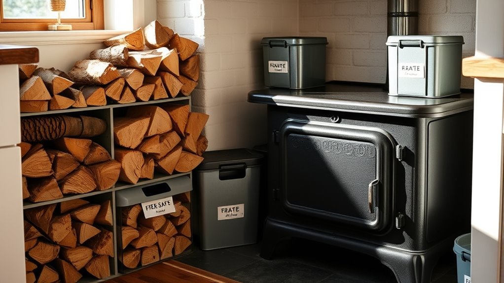 store combustibles safely properly