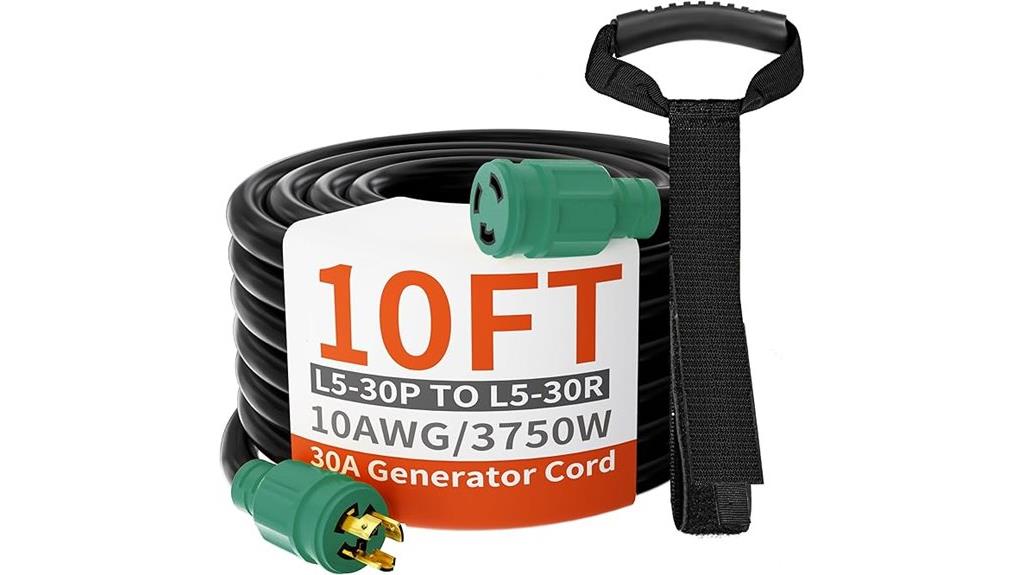three prong 30a generator cord