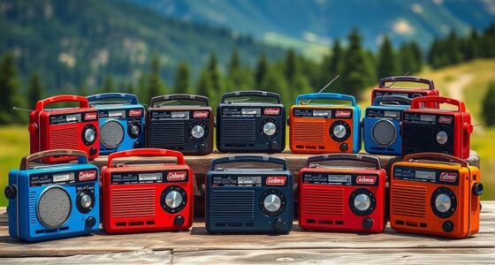 top hand crank radios