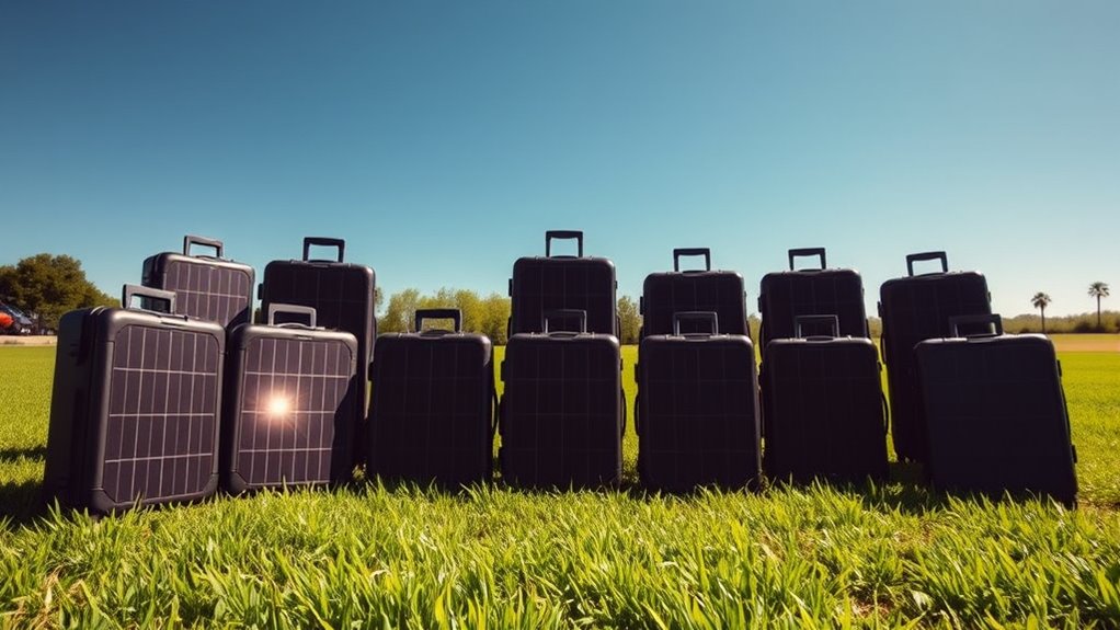 top solar charging suitcase options