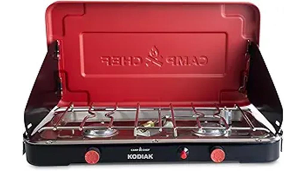 two burner outdoor camp stove