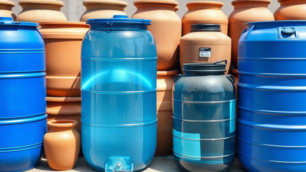 types of water containers