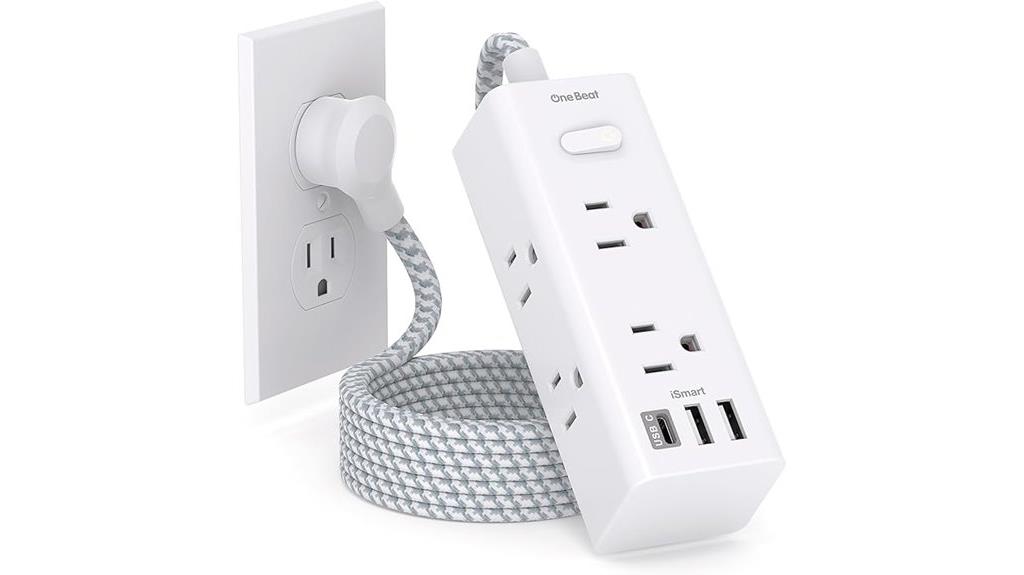 wall mounted usb surge protector