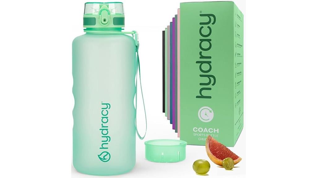 water bottle with time marker