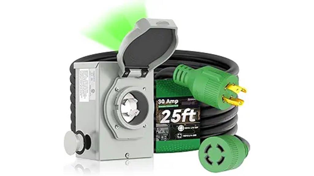 waterproof 30 amp power cord