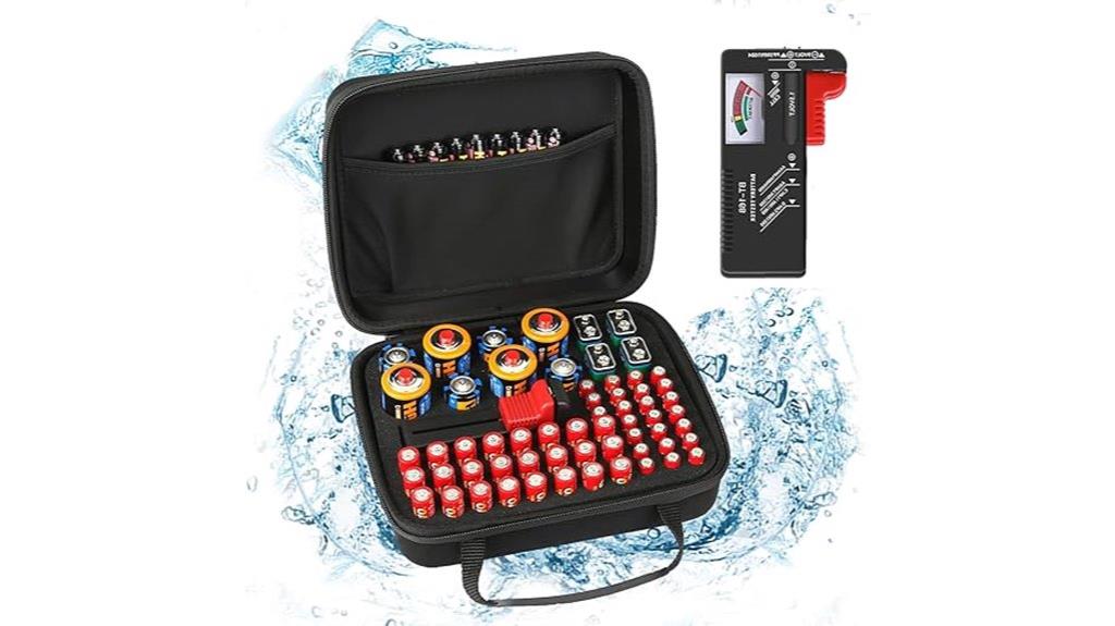 waterproof battery storage case