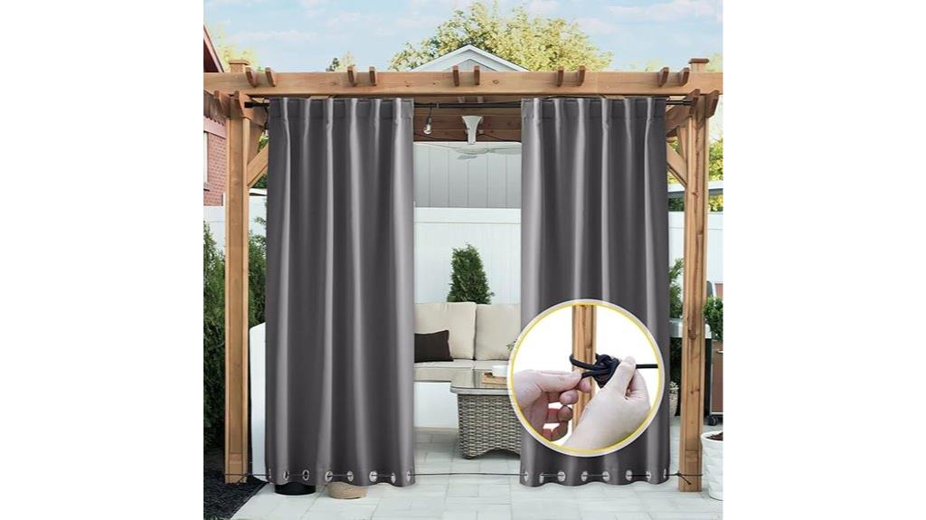 weighted blackout patio curtains