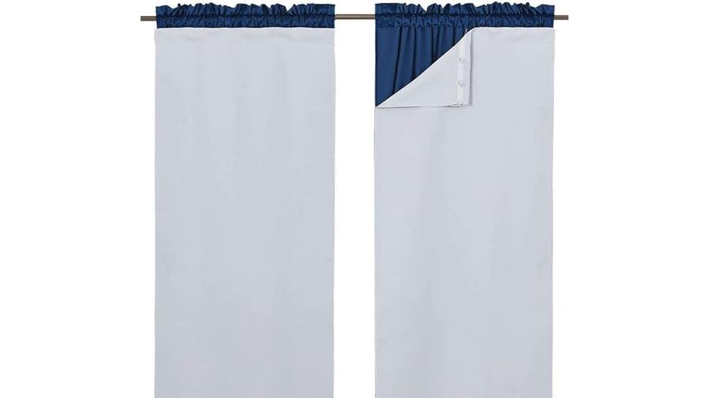 white blackout curtain liners