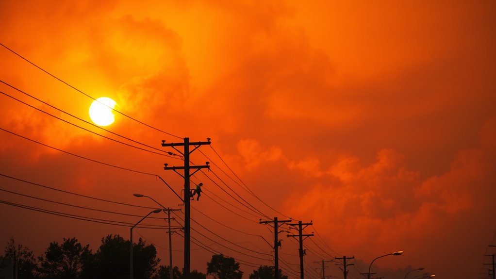 wildfire smoke power outage