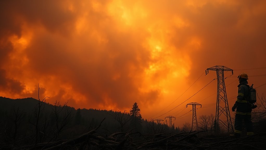 wildfire smoke power outages