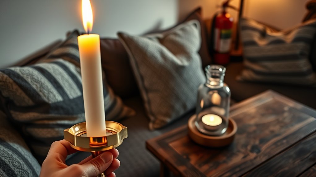 candle safety and precautions