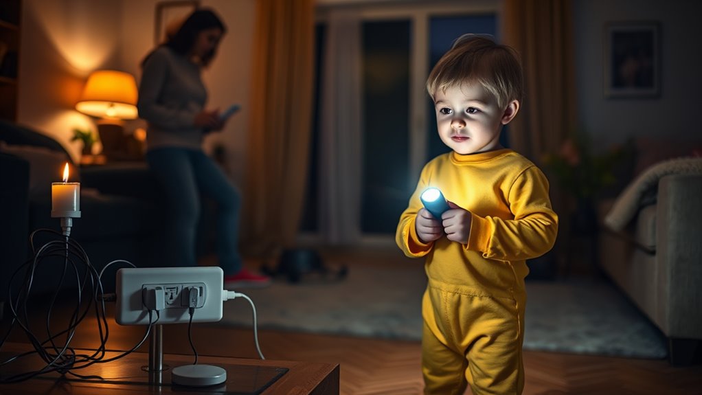 child electrical safety during outages
